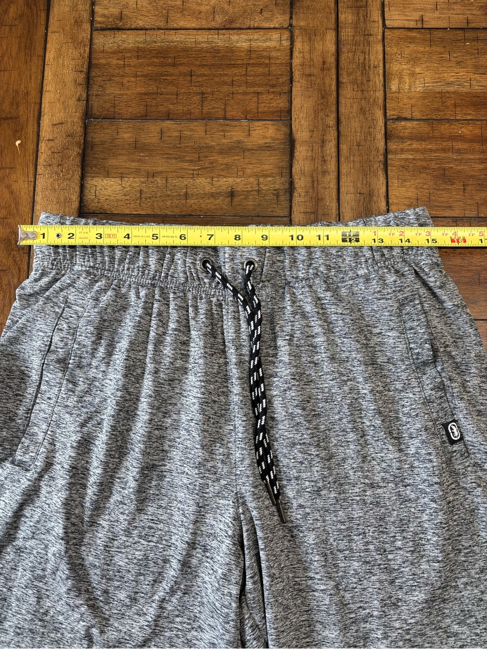 Ecko Unlimited Heather Grey Athletic Drawstring Shorts - Picture 9 of 9